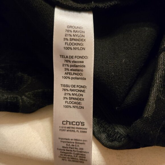 Chico's Fabulously Slimming black pants. Chico's size 1.5P (MP/10P) - Picture 6 of 13